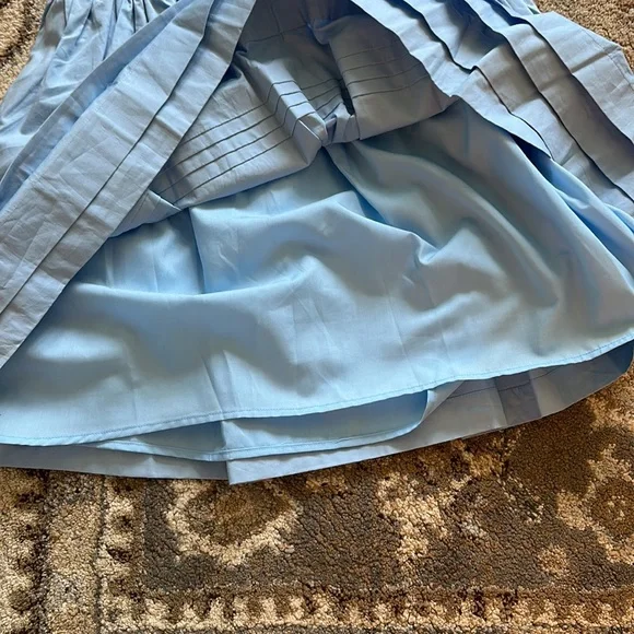 100% Cotton Light Blue English Factory Dress - Picture 6 of 7